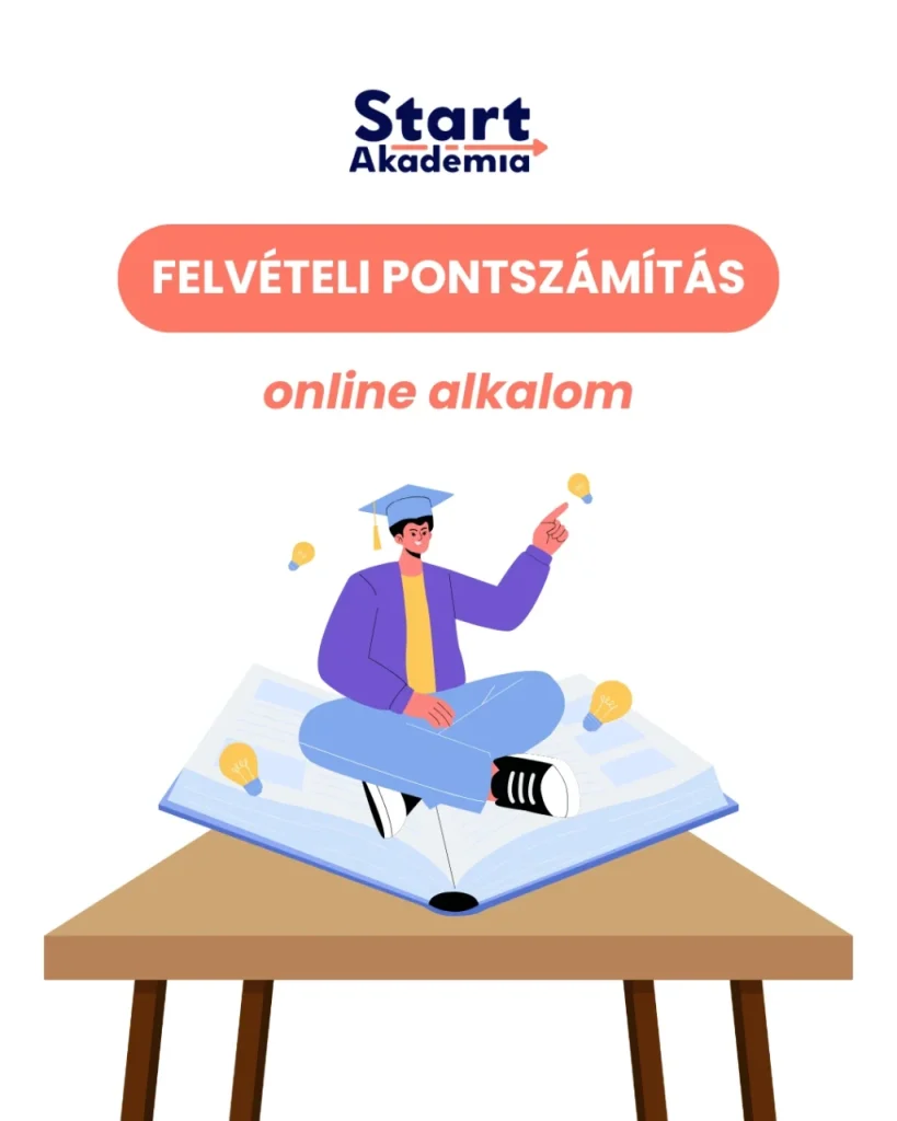 FELVÉTELI PONTSZÁMÍTÁS online alkalom plakát (Start Akadémia)
